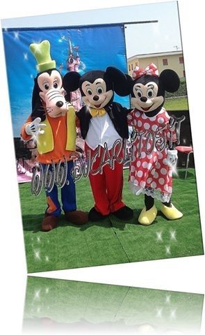 Mascotte Pippo,Topolino e Minnie