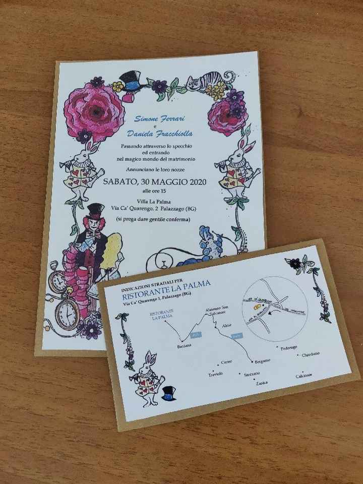 Partecipazioni e mappe tema Alice 🌺 - 1