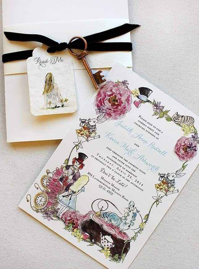 Partecipazioni Tema Alice!