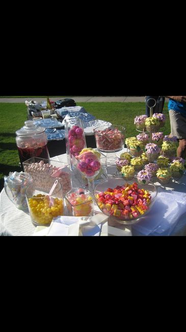 Marshmallow e candy table - 2