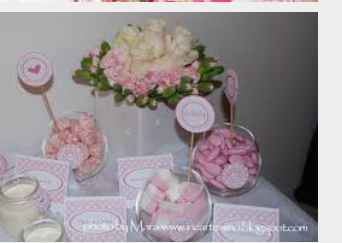 Marshmallow e candy table - 4