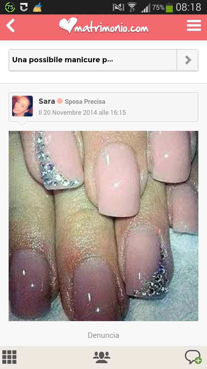 Foto unghie con gel per sposa - 1