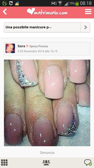 Foto unghie con gel per sposa - 1