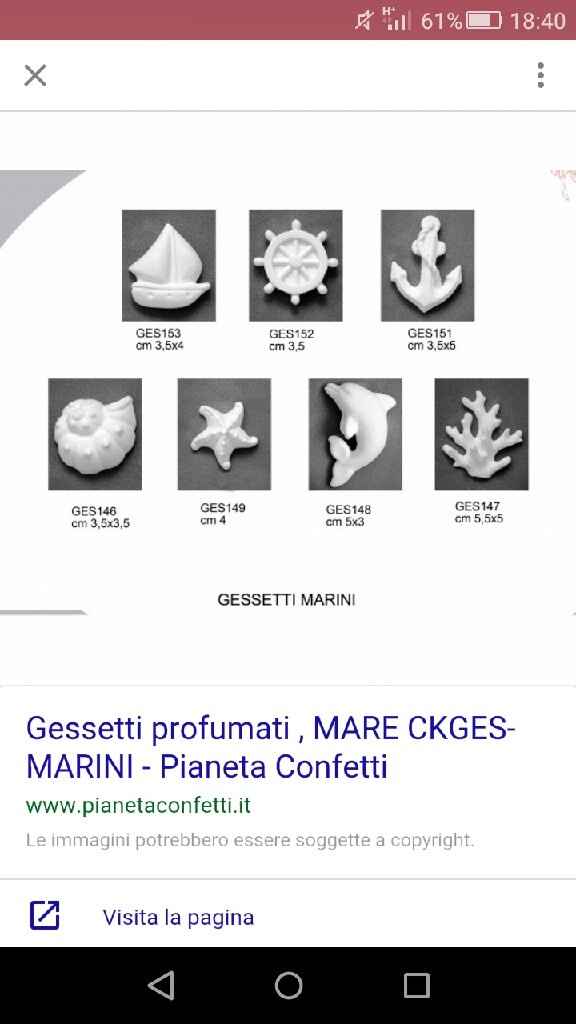 Segnaposto gessetto stella marina - 3