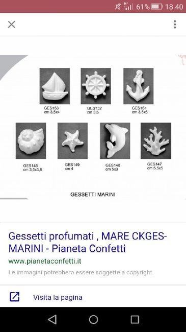 Segnaposto gessetto stella marina - 3