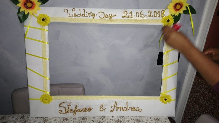 i miei fai da te 🤣 torta porta busta e cornice. - 3