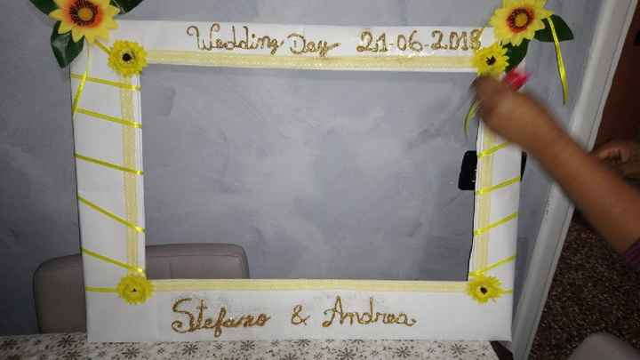 i miei fai da te 🤣 torta porta busta e cornice. - 3