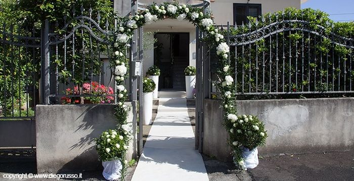 Arco palloncini o arco fiori,casa sposa 6