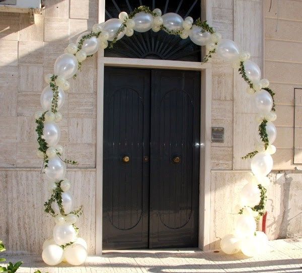 Arco palloncini o arco fiori,casa sposa 7