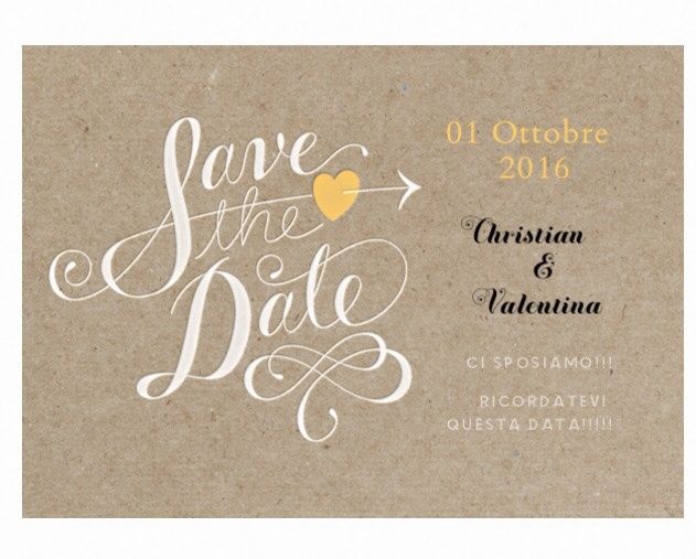 Il mio Save the date 