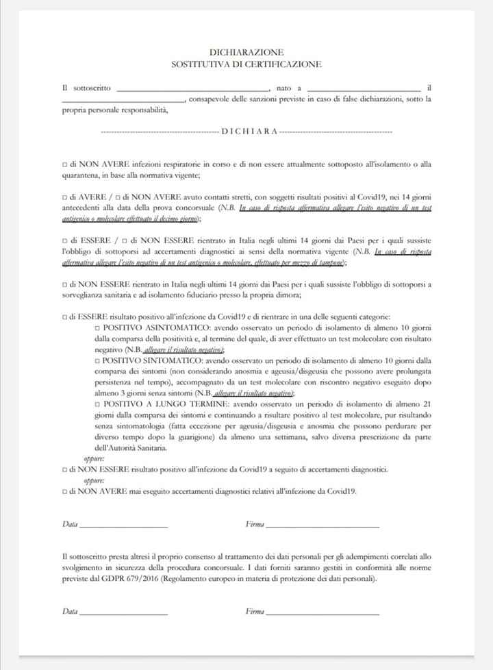 Autocertificazione??? - 1