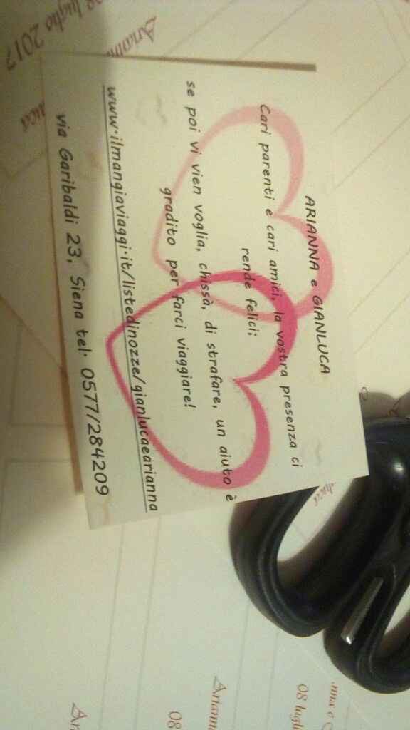 Biglietti bomboniera e lista nozze - 1