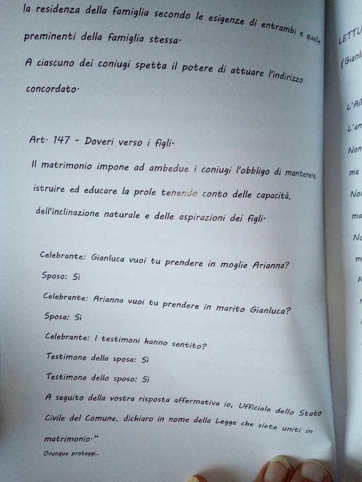 Testo ufficiale rito civile - 2