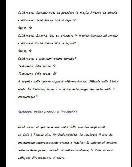 Libretto rito civile ennesimo dubbio - 2