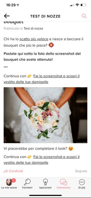 Fai lo screenshot e scopri il tuo bouquet 28