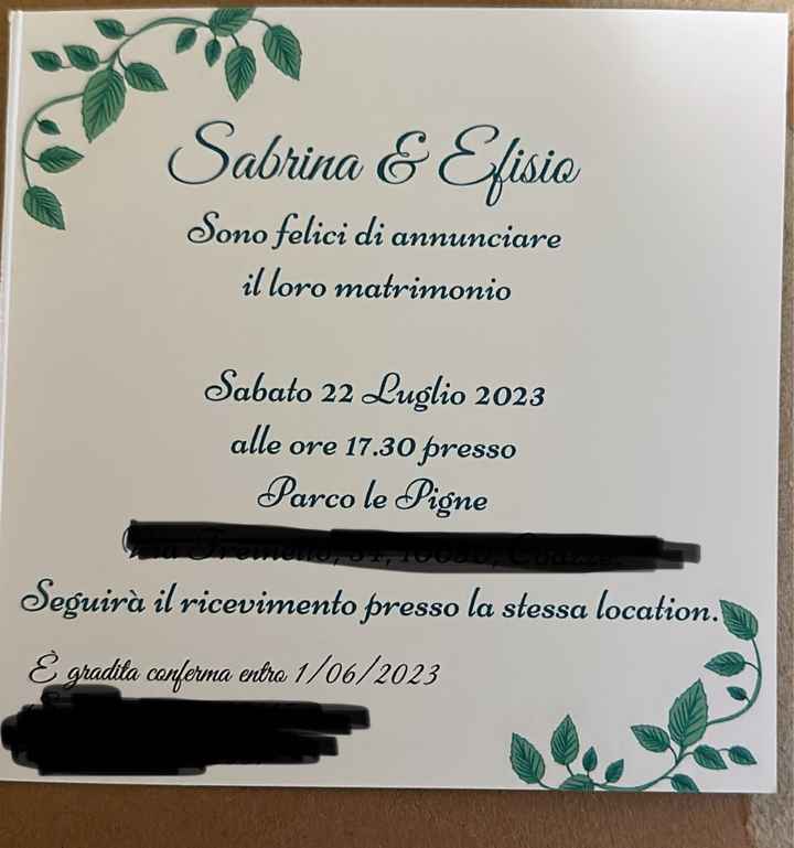 Partecipazioni matrimonio civile in location - 1