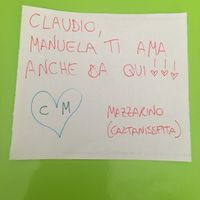 Claudio, Manuela ti ama anche da qui - 1