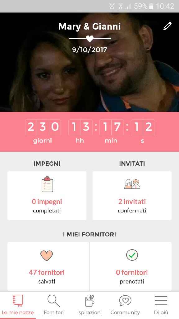 Quanti giorni mancano alle tue nozze? - 1