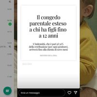 Aumento congedo parentale da 6 a 9 mesi - 1