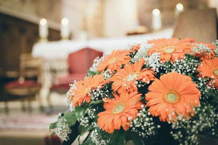 Gerbera arancione*-* i fiori del mio matrimonio - 2