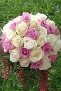 bouquet rosa e bianco