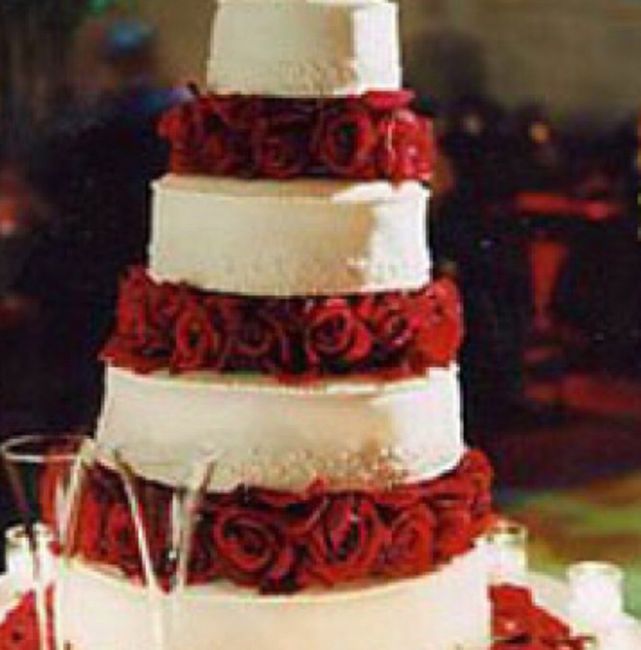 Rosso - torta nuziale - 4