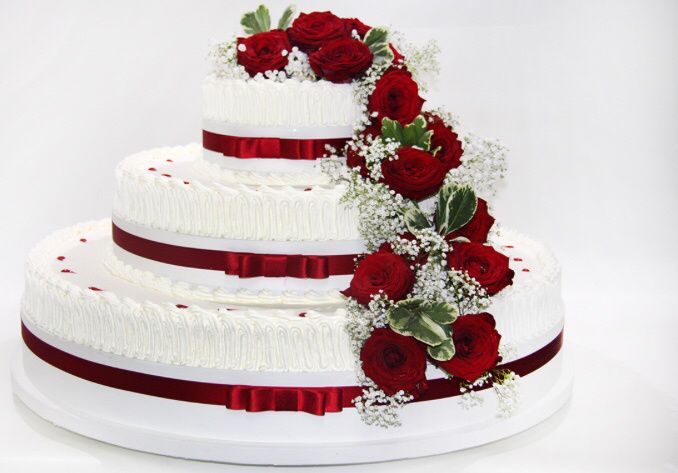 Rosso - torta nuziale - 6