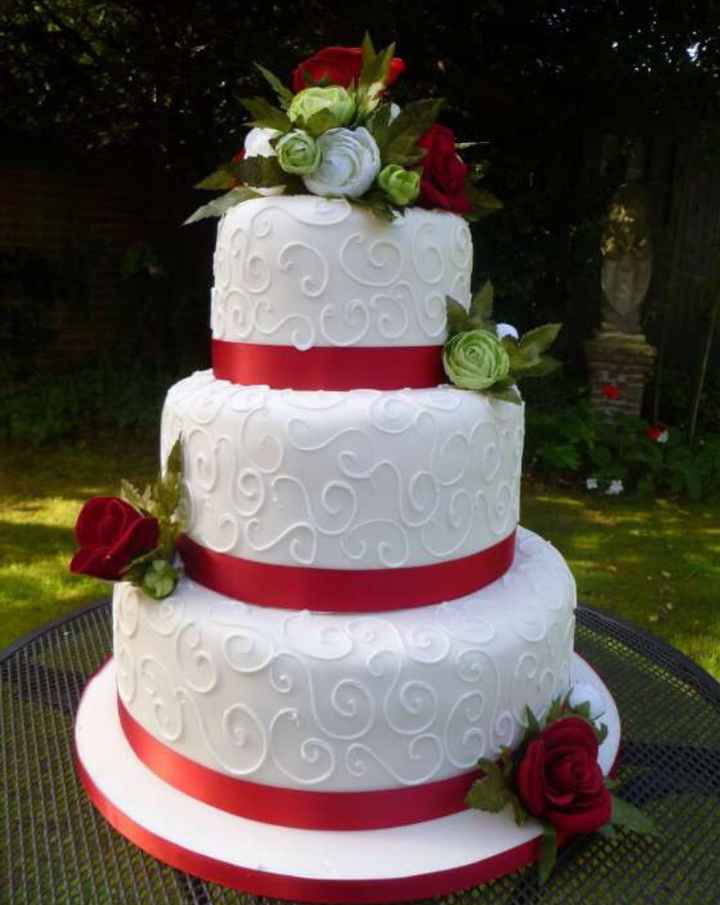 Rosso - torta nuziale - 1