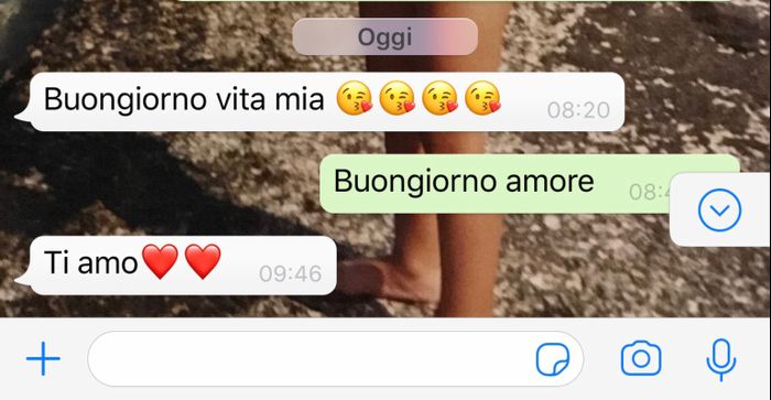 Condividi lo screenshot dell'ultimo messaggio che vi siete inviati 4