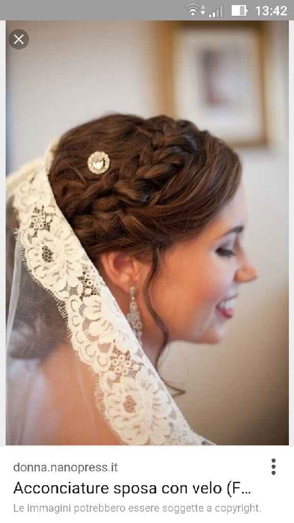 Treccia laterale e velo.. vi piace? - 1