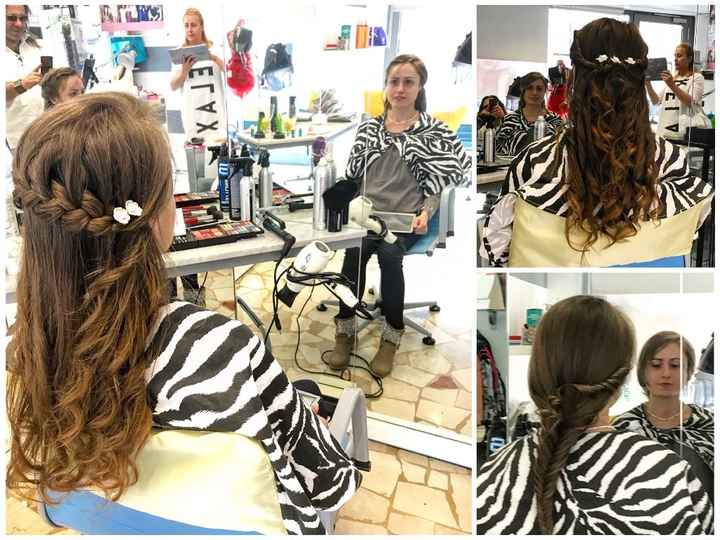 Prima prova acconciatura 