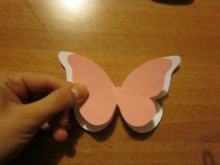 Forme farfalline incollate