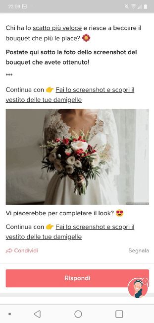 Fai lo screenshot e scopri il tuo bouquet 20