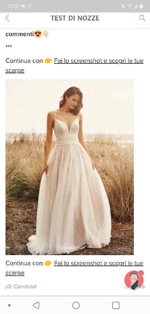 Fai lo screenshot e scopri il tuo abito da sposa - 1
