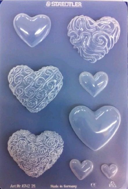 Stampi a cuore per gessetti - 1