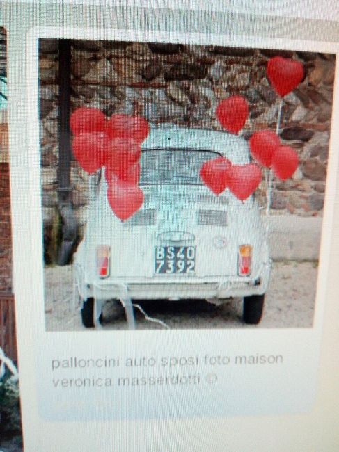 Addobbo macchina sposi - 1