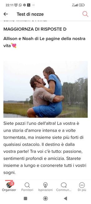 Il test che ti dirà quale coppia da film vi rappresenta💕 IL RISULTATO👇 4