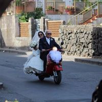 il mio arrivo con il mio papà