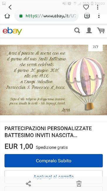 Partecipazione battesimo - 2