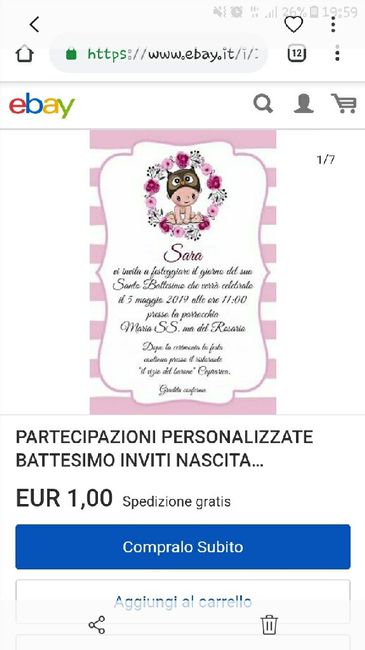 Partecipazione battesimo 3