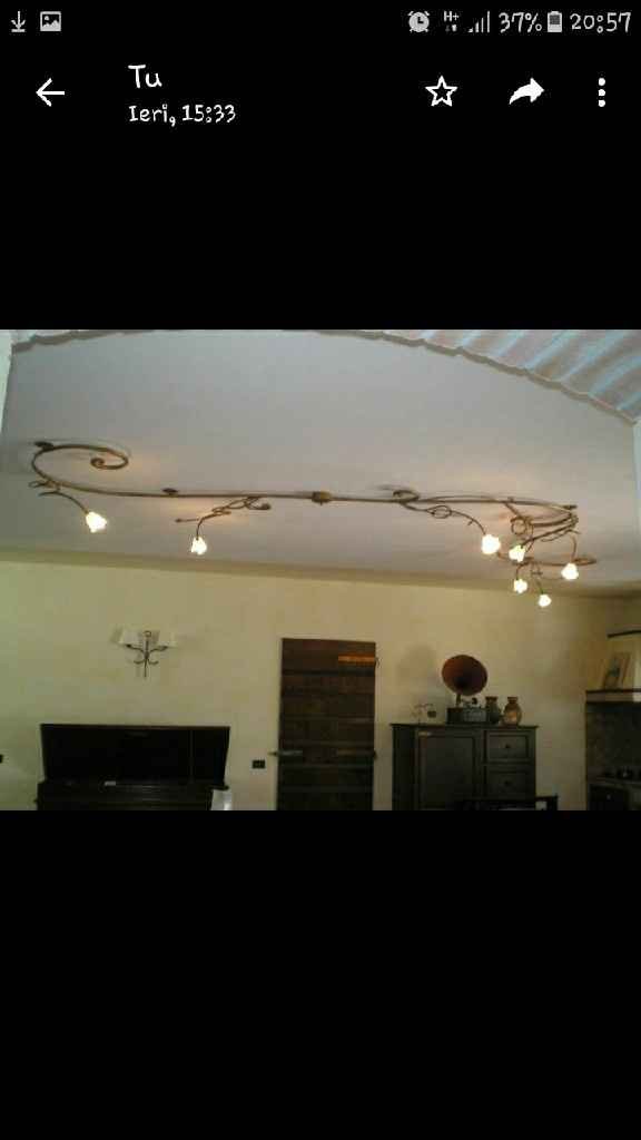 Lampadario in ferro - 1