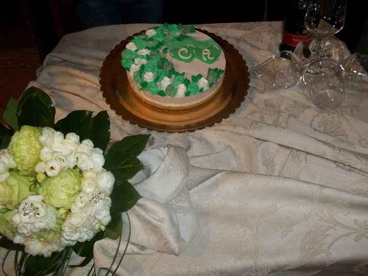 Torta e bouquet Promessa di matrimonio - 1