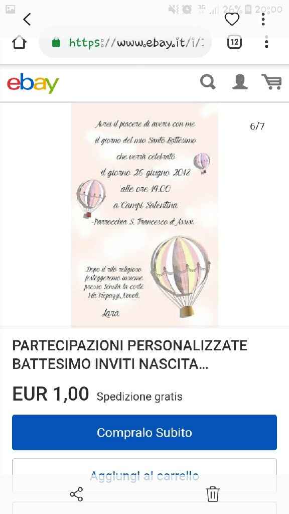 Partecipazione battesimo - 1