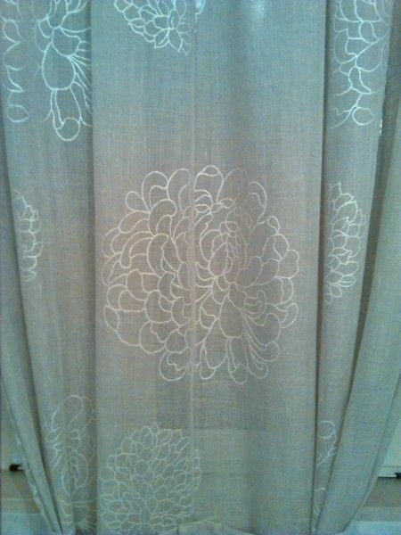 Disegno tenda bagno grande