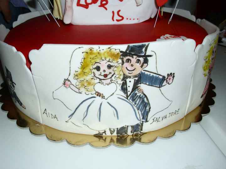 5° Vignetta - Aida e Salva si sposano felici