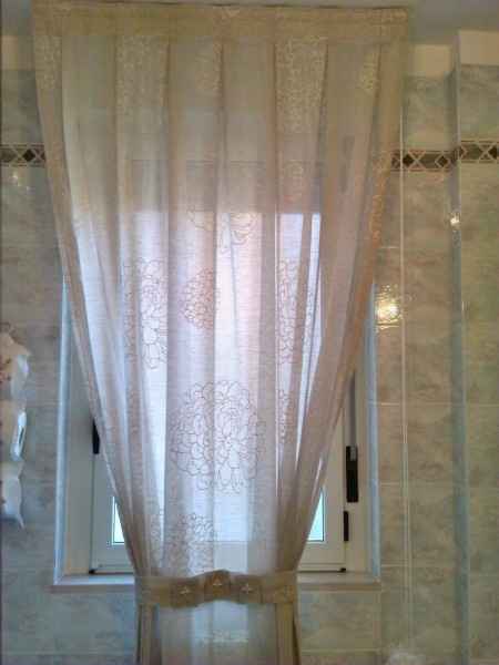 Pieghe baciate tenda bagno grande