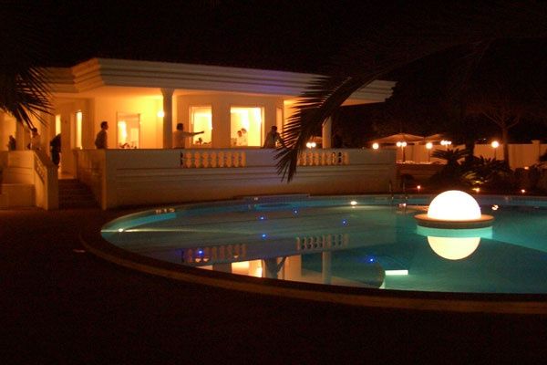villa di sera