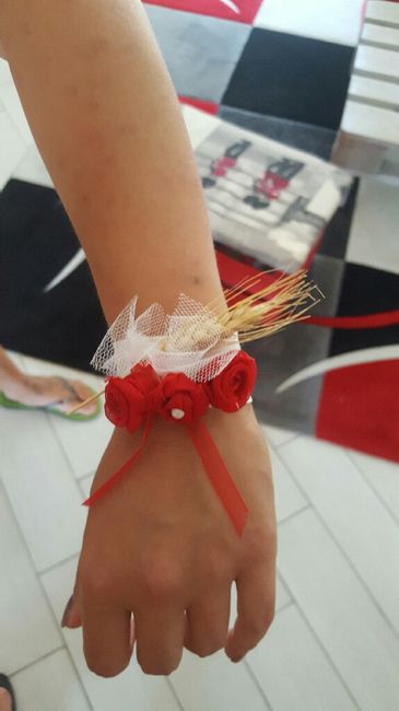 Cuscino fedi e braccialetto damigelle - 2