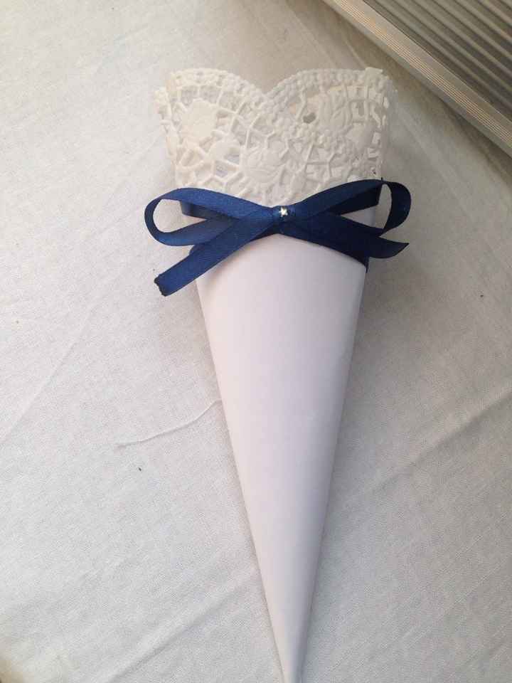 Coni lancia riso/coriandoli fai da me - 1