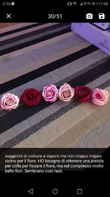 Roselline segnaposto chiare e scure ✂️ 🧶 - 1
